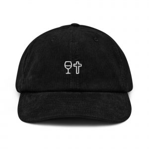 Casquette en velours côtelé VIN DIEU