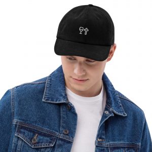Casquette en velours côtelé VIN DIEU