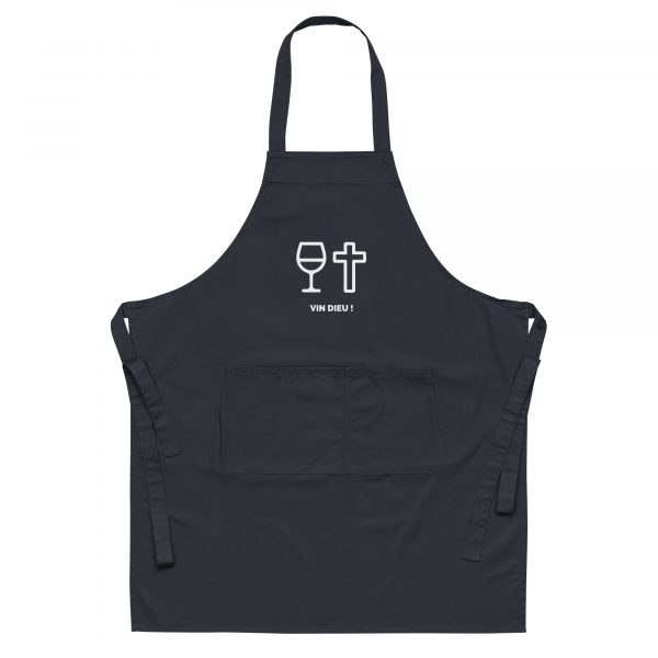 Tablier en coton biologique VIN DIEU – Image 4