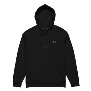 Sweat écologique basique unisexe VIN DIEU _ VIN ROUGE