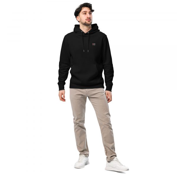 Sweat écologique basique unisexe VIN DIEU _ VIN ROUGE – Image 2