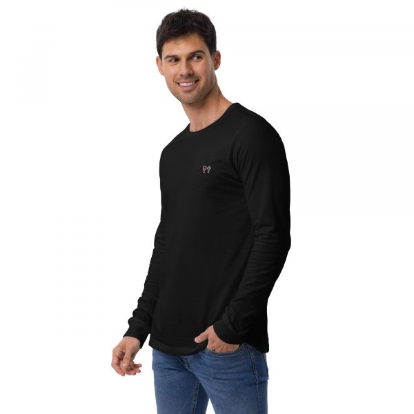 T-shirt Unisexe à Manches Longues - VIN DIEU - VIN ROUGE – Image 2