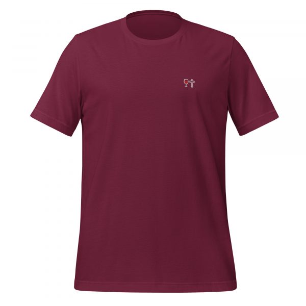 T-shirt unisexe VIN DIEU - ROUGE – Image 8