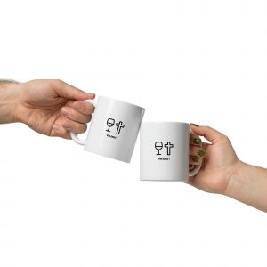 Mug Blanc Brillant VIN DIEU
